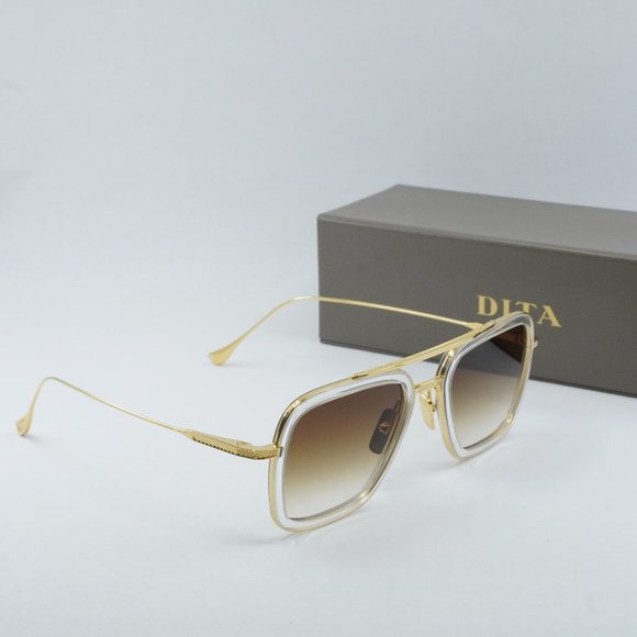 Dita FLIGHT-006-7806-L Sunglasses - Crystal/Gold/Brown Gradient - Picture 4 of 10